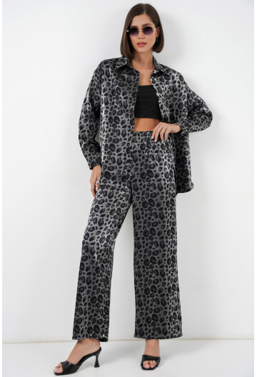 6699 Leopar Desenli Alt Üst Takım