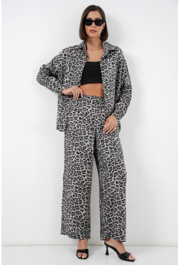 6699 Leopar Desenli Alt Üst Takım