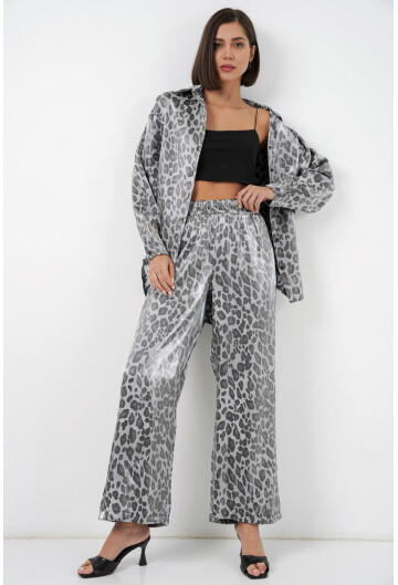 6699 Leopar Desenli Alt Üst Takım