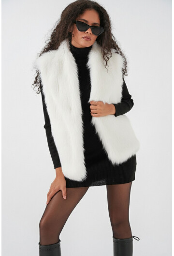 6804 Kadın Kürklü Yelek