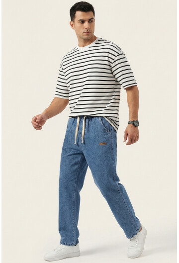 Erkek Rahat Kesim Baggy Jean Pantolon 30073