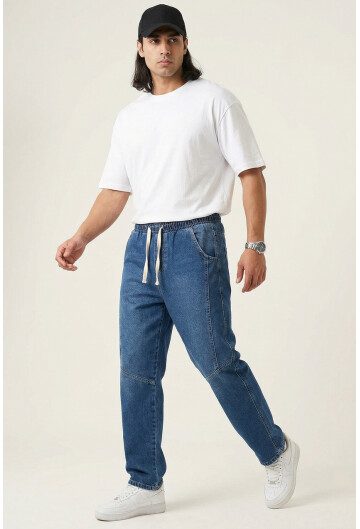 Erkek Rahat Kesim Baggy Jean Pantolon 30074