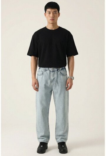 Erkek Rahat Kesim Baggy Jean Pantolon 30075