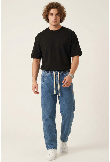 Erkek Rahat Kesim Baggy Jean Pantolon 30076