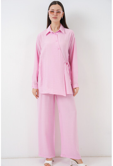 Kadın Bağcıklı Tunik Pantolon İkili Takım 6752