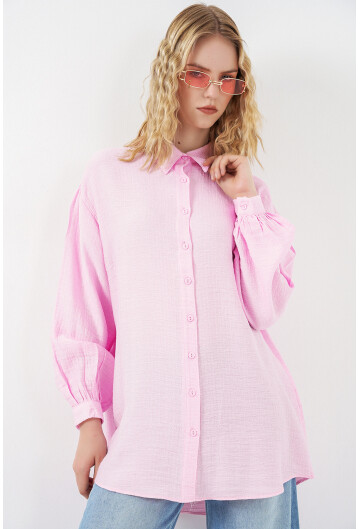 Kadın Dokulu Oversize Tunik 5989