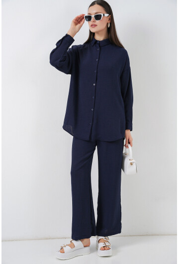Kadın Gömlek Pantolon İkili Takım 30063