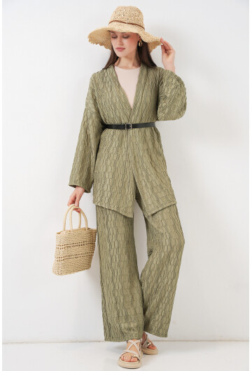 Kadın Kimono Pantolon İkili Takım 30078