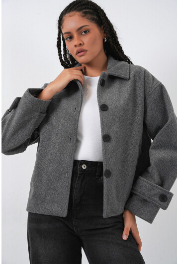 Kadın Kısa Kaşe Ceket 0724