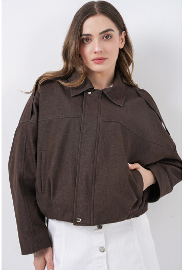 Kadın Kot Bomber Ceket 0737