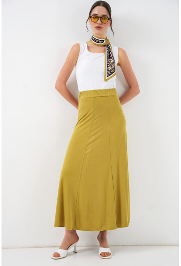 Kadın Örme Uzun Etek 8073