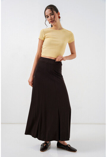 Kadın Örme Uzun Etek 8073