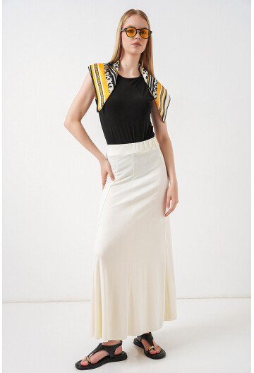 Kadın Örme Uzun Etek 8073