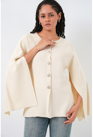 Kadın Triko Panço Hırka 15965