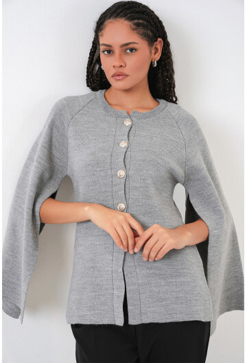 Kadın Triko Panço Hırka 15965