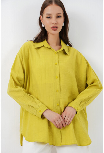 Kadın Uzun Oversize Gömlek 20334