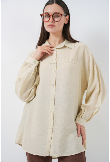 Kadın Uzun Oversize Gömlek 5965