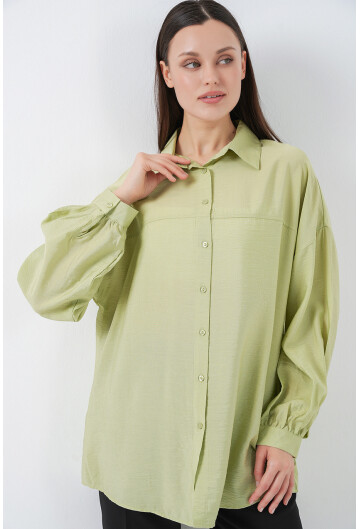 Kadın Uzun Oversize Gömlek 5965