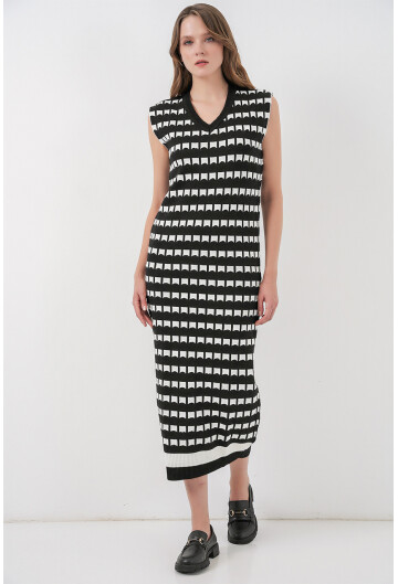 Kadın Uzun Triko Süveter 15961