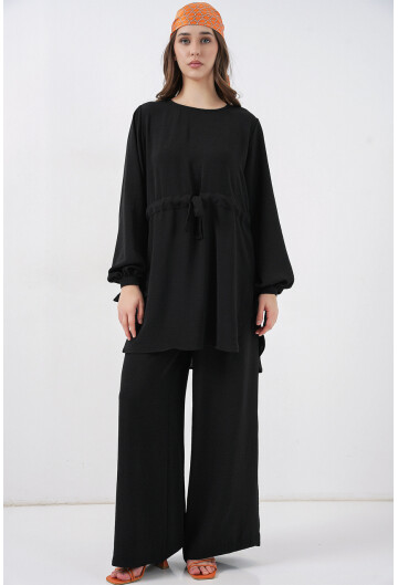 Kadın Uzun Tunik Pantolon İkili Takım 6719