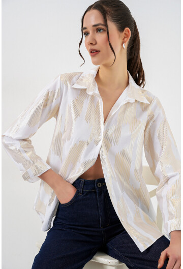 Womens Shirt With Foil Pattern 20253