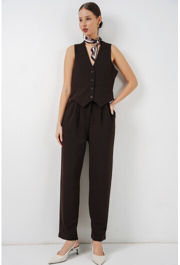 Kadın Yelek Pantolon İkili Takım 30091