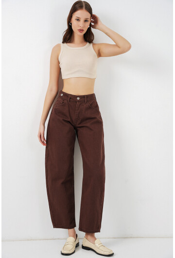 Kadın Yüksek Bel Kot Pantolon 30081