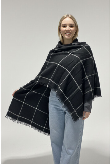 Kadın Yumuşak Dokulu Kalın Şal Atkı 15951