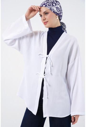 Keten Tesettür Kimono 5968