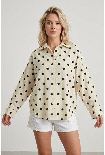 3900 Oversized Long Basic Shirt