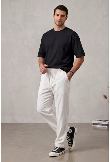 Erkek Rahat Keten Pantolon 30118