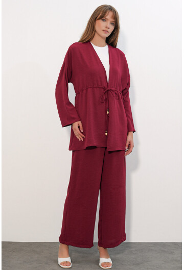 Kadın Ayrobin Kimono Pantolon İkili Takım 30101