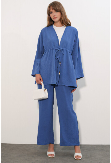 Kadın Ayrobin Kimono Pantolon İkili Takım 30101