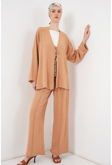 Kadın Ayrobin Kimono Pantolon İkili Takım 6739