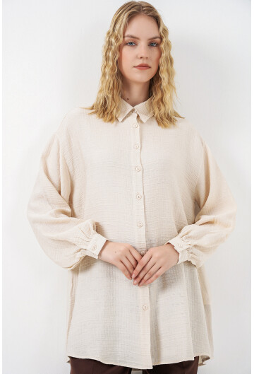 Kadın Dokulu Oversize Tunik 5989