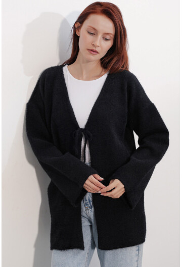Kadın Oversize Triko Hırka 15972