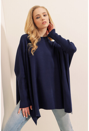 15783 Yırtmaçlı Panço Kazak