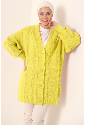 15768 Tesettür Triko Hırka