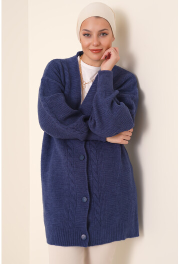 15768 Tesettür Triko Hırka