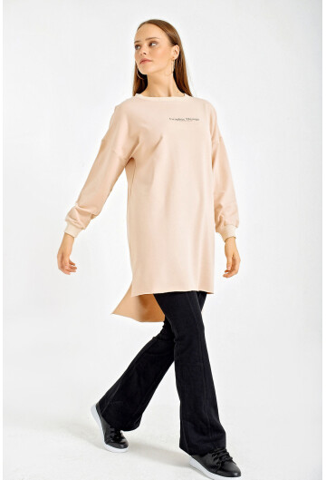 4207 Oversize Baskılı Sweat