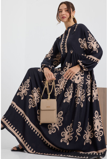 2423 Authentic Patterned Dress