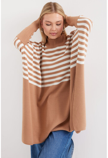 15783 Yırtmaçlı Panço Kazak