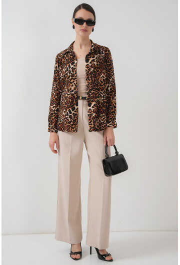 3721 Grafik Desenli Gömlek