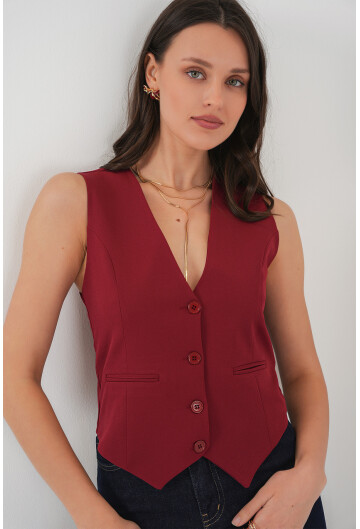 6796 Kısa Dokuma Yelek