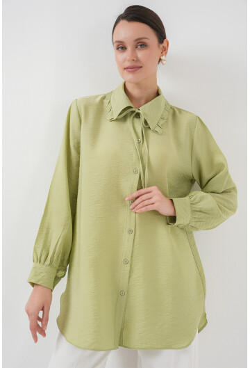 Fırfırlı Uzun Gömlek Tunik 5952