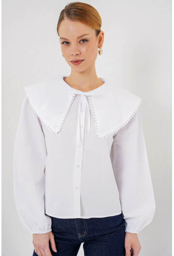 Kadın Bebe Yaka Gömlek 20314