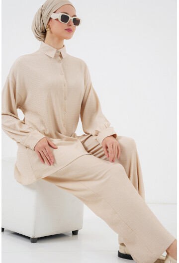 Kadın Örme Tesettür Alt Üst Takım 6711